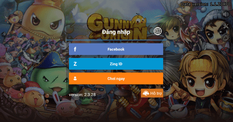Đăng nhập vào game Gunny