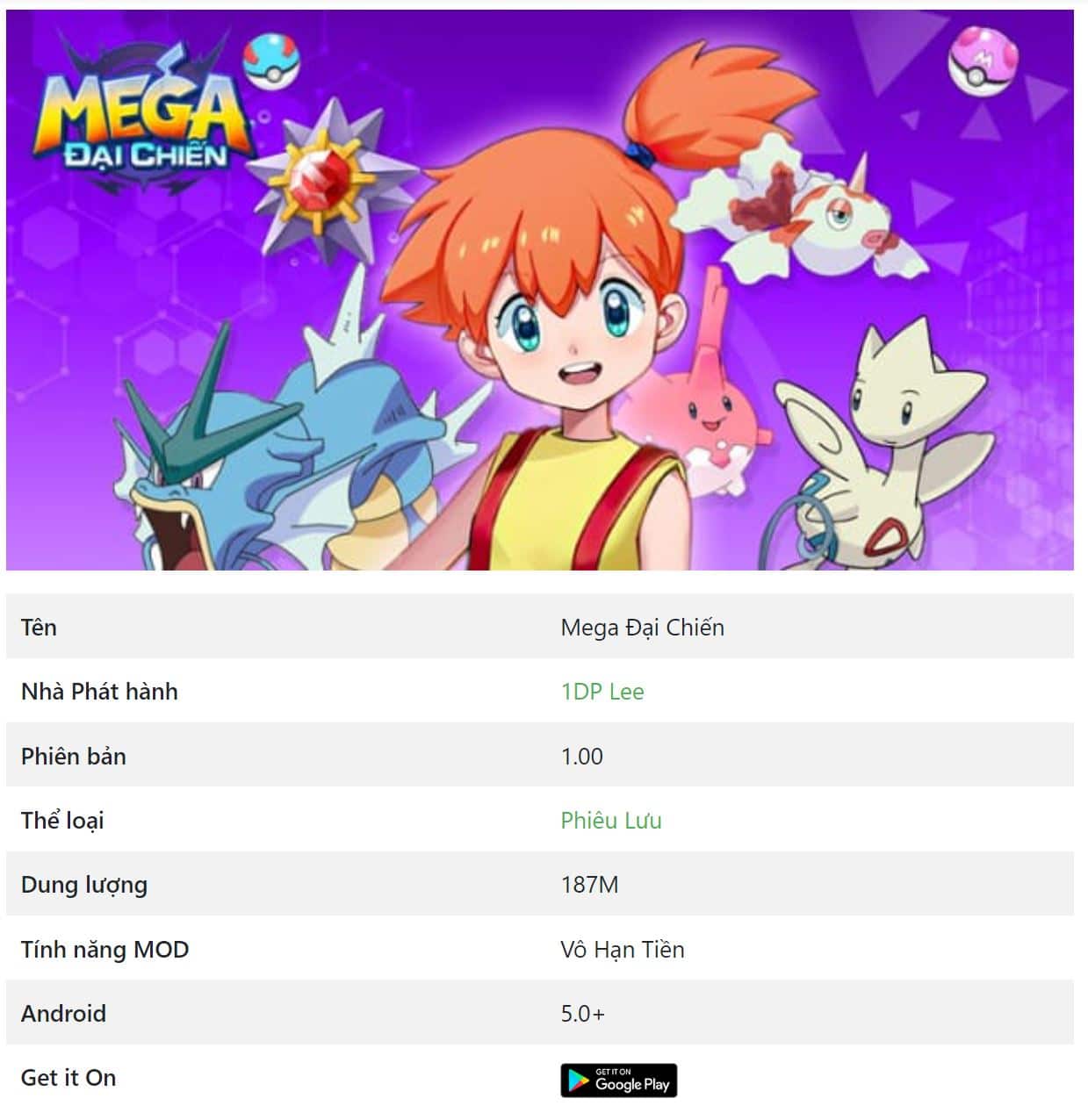Mega Đại Chiến Hack Vô Hạn Tiền