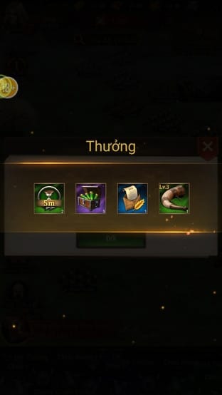 Nhấn vào vị trí bất kỳ để thu thập phần thưởng.