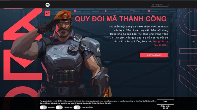 Phần thưởng tương ứng với mã giftcode sẽ được hệ thống gửi về tài khoản game của bạn.