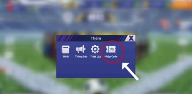 Chọn nhập code