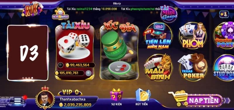Cổng Game Rikvip.