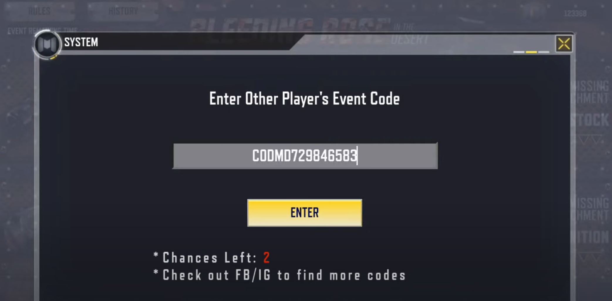 Nhập code mà bạn có rồi nhấn vào Enter.