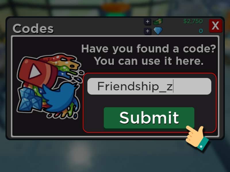 Nhập code bạn có tại đây Nhập code và nhấn Submit.