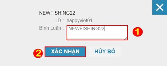 Nhập mã giftcode của bạn rồi nhấn Xác nhận.