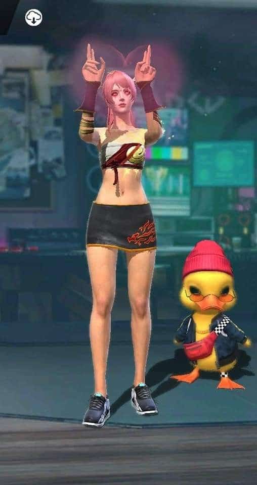 Ảnh soi hàng nhân vật nữ Free Fire nóng bỏng