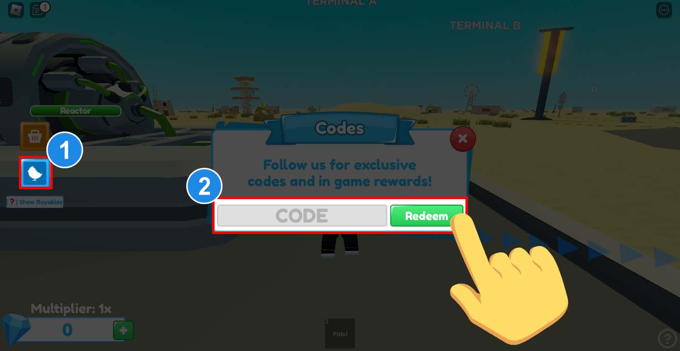 Cách nhập code Dragon Sea Roblox