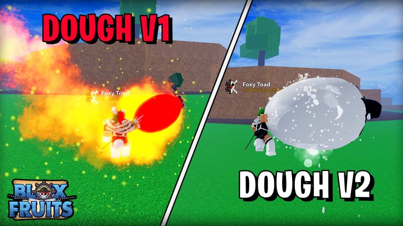 Hình ảnh Dough Blox Fruit v1 và v2