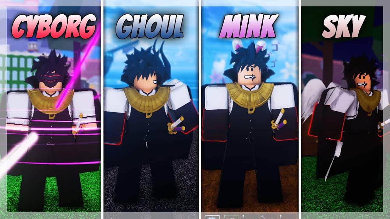 Hình ảnh các chủng tộc trong game Blox Fruit