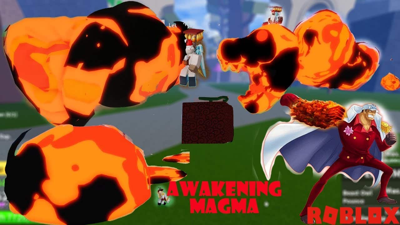 Hình nền trái Magma Blox Fruit