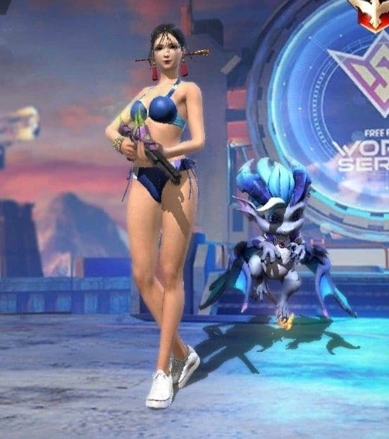 Soi hàng nhân vật nữ Free Fire nóng bỏng mặc bikini