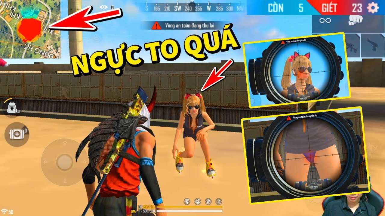 Soi hàng nhân vật nữ trong game Free Fire