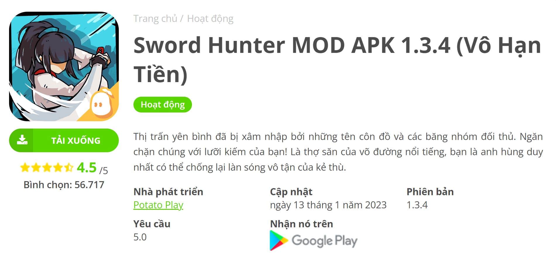 Sword Hunter MOD APK 1.3.4