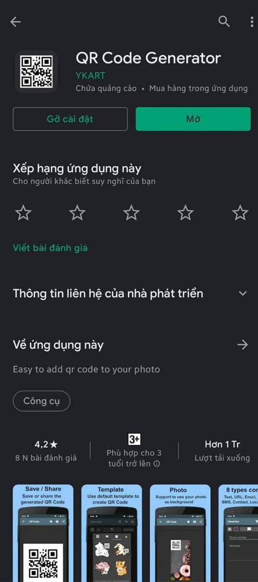 Tải ứng dụng QR Code Generator