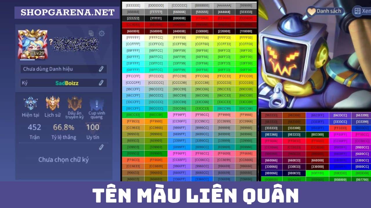 Ten Mau Lien Quan