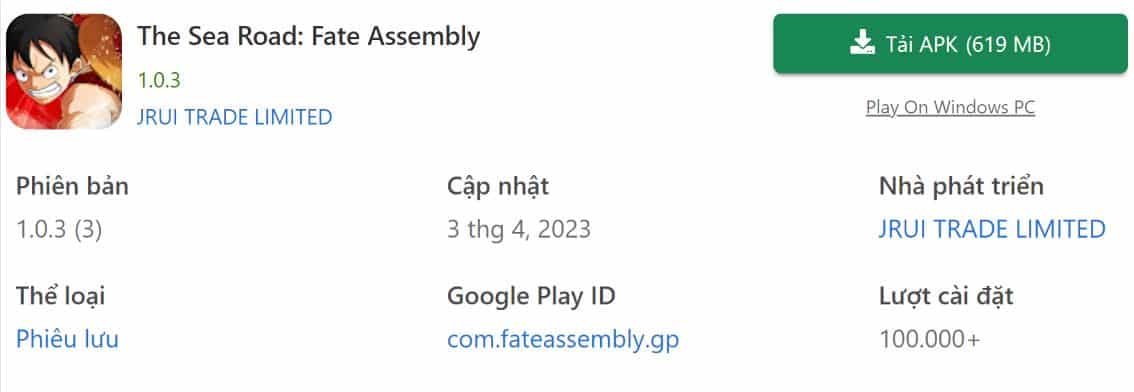The Sea Road Fate Assembly 1.0.3