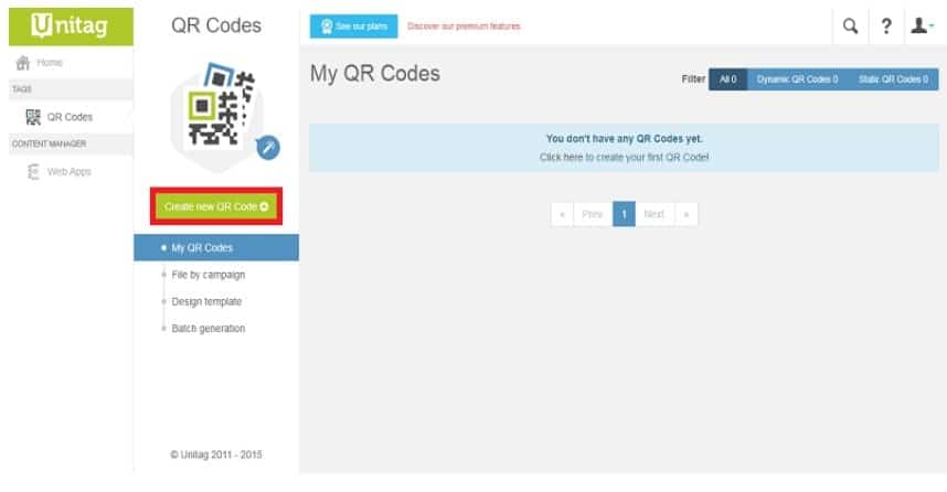 chọn mục QR Code