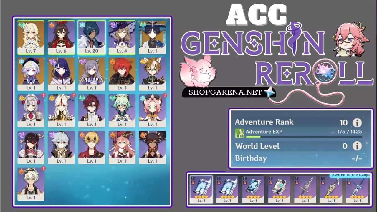 ACC Reroll Genshin Impact Mien Phi