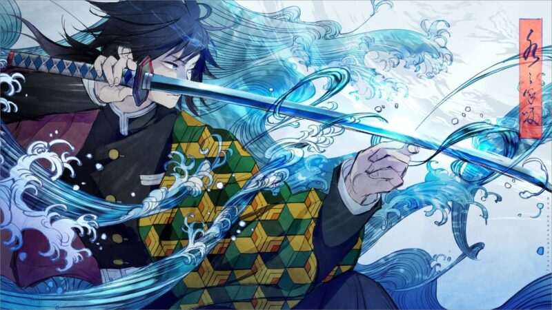 Ảnh Anime TGDQ thủy trụ cầm kiếm