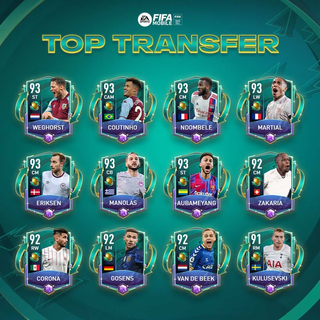Ảnh Đội Hình FIFA Mobile xịn sò
