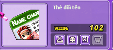 Bạn có thể mua thẻ đổi tên Audition trong siêu thị thời trang của game