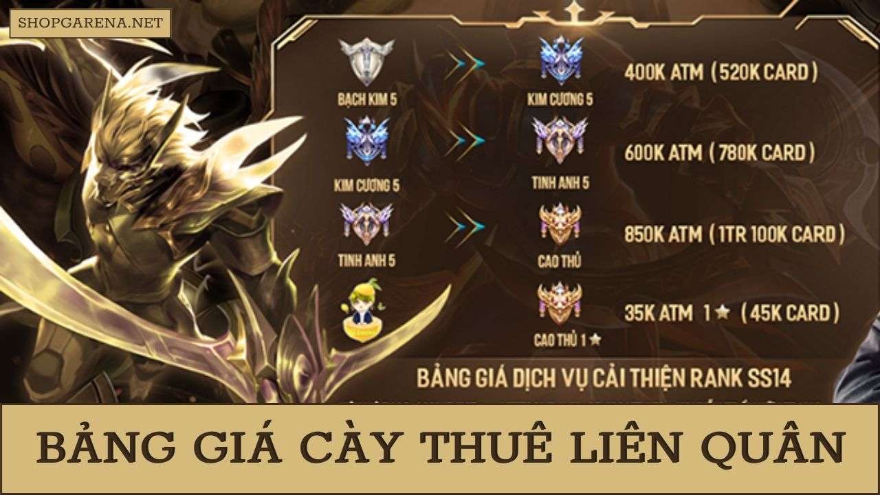 Bang Gia Cay Thue Lien Quan