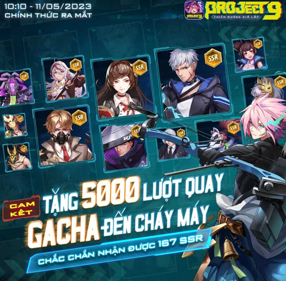 Cách Nhận 5000 Lượt Quay Project 9.