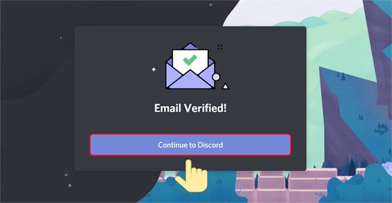 Chọn Continue to Discord