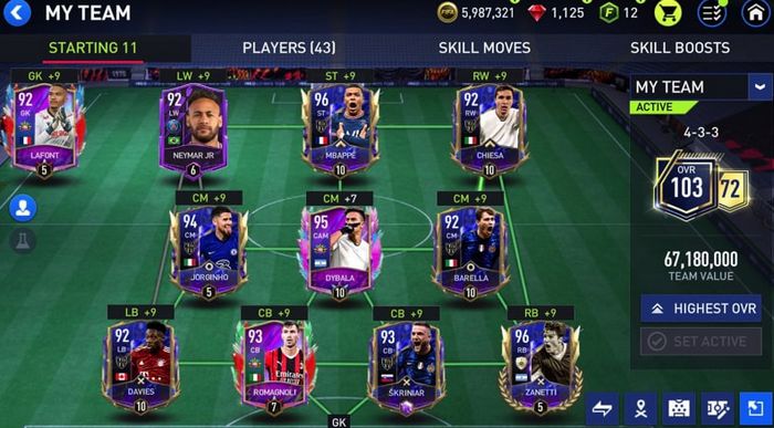 Hình ACC FIFA Mobile uy tín