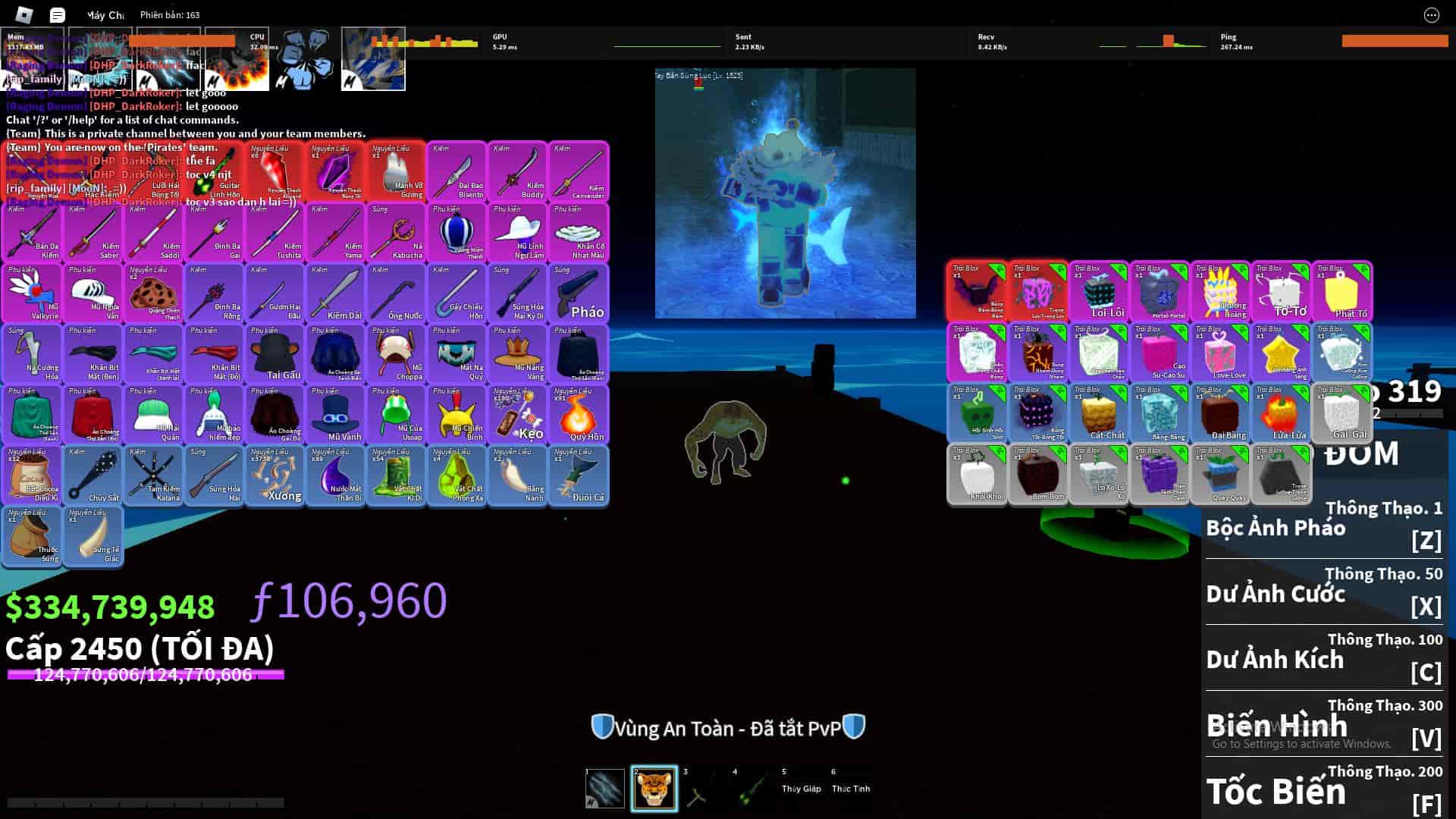 Hình ACC tộc V4 Blox Fruit