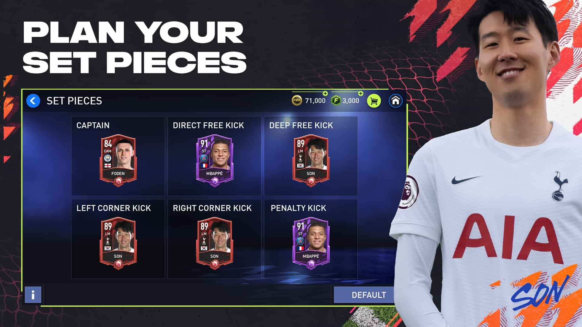 Hình đội hình FIFA Mobile Hàn Quốc chất nhất