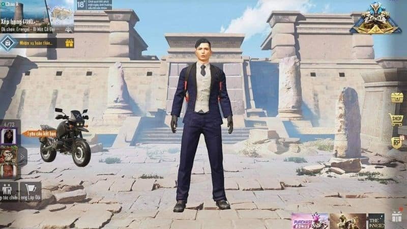 Mở game PUBG Mobile trên điện thoại.
