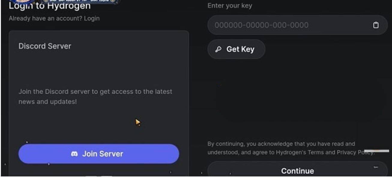 Nhấn vào Get Key.