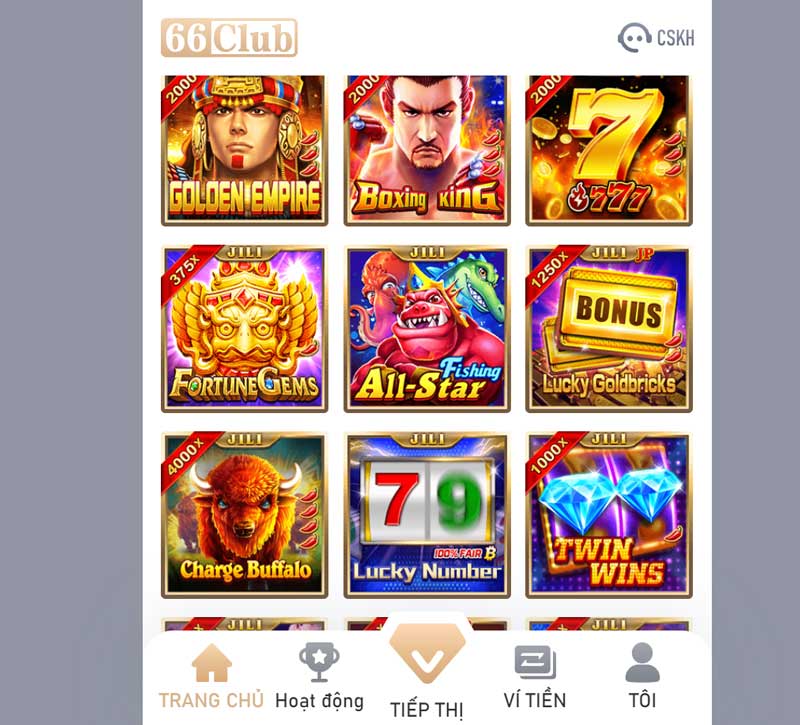 66Club cung cấp kho game giải trí hấp dẫn