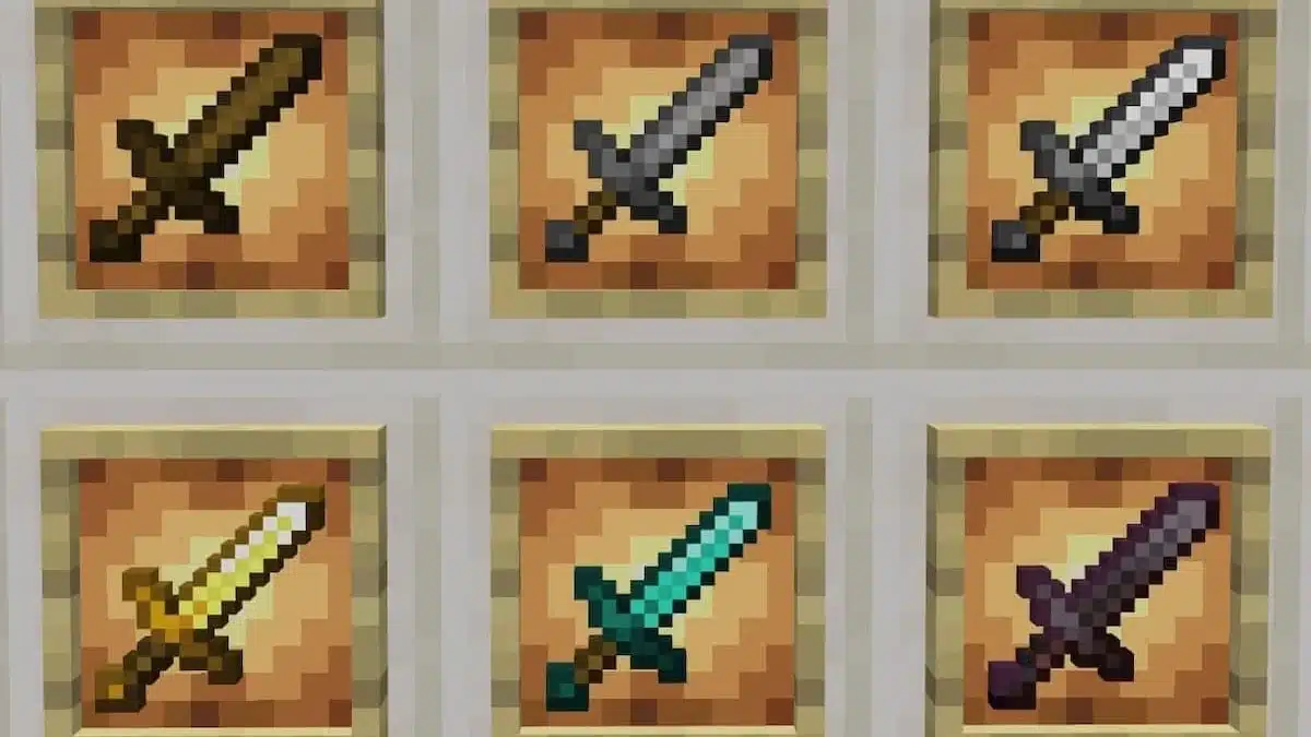 Ảnh kiếm trong game Minecraft ngầu