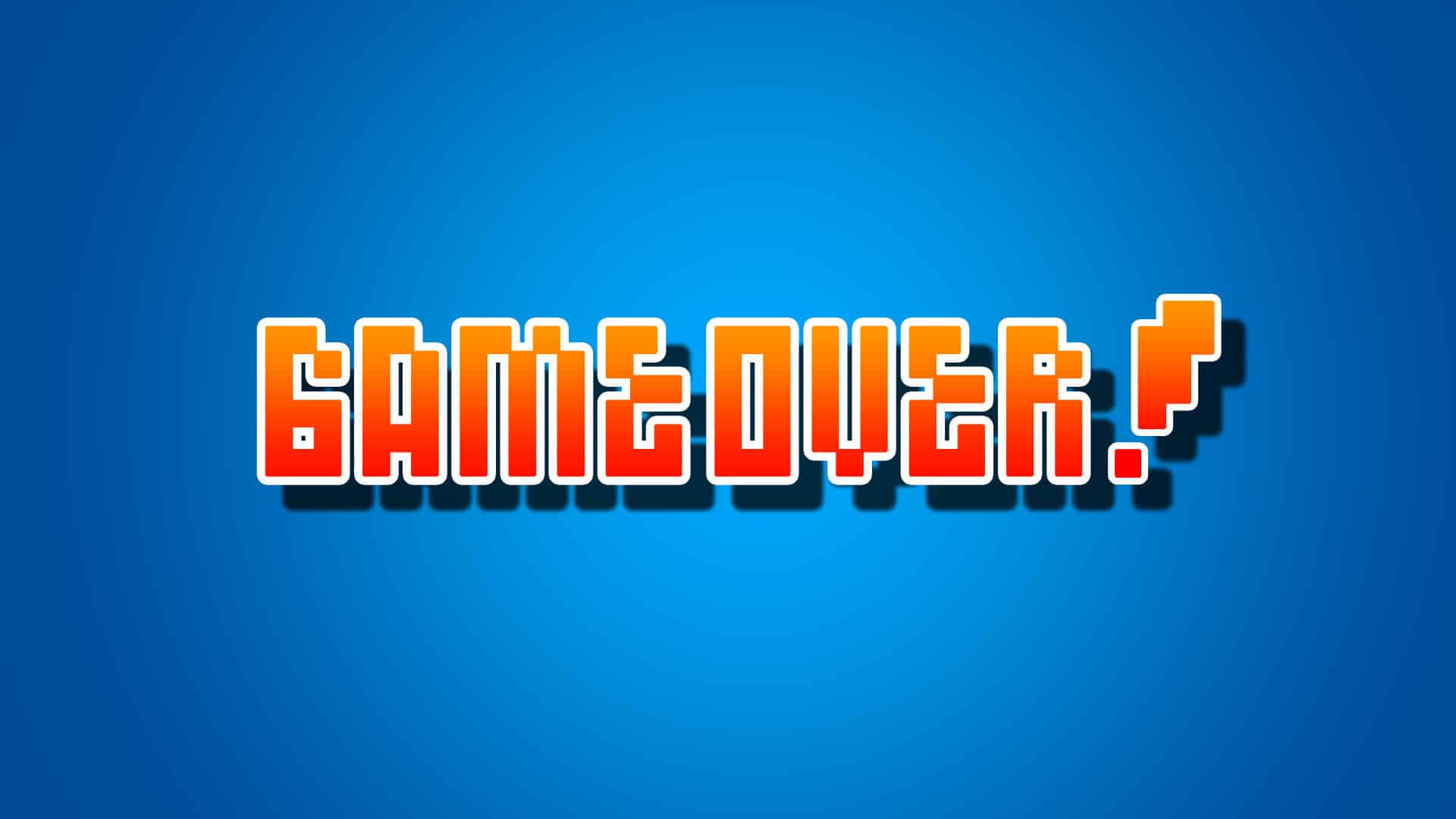 Ảnh nền Game over ấn tượng
