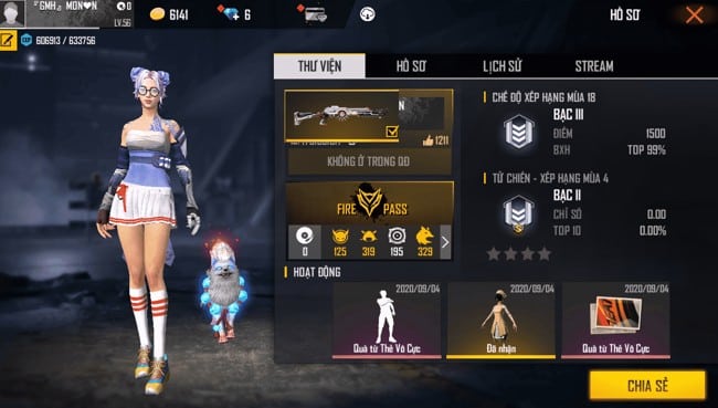 Bộ đồ nữ trong Free Fire đẹp nhất