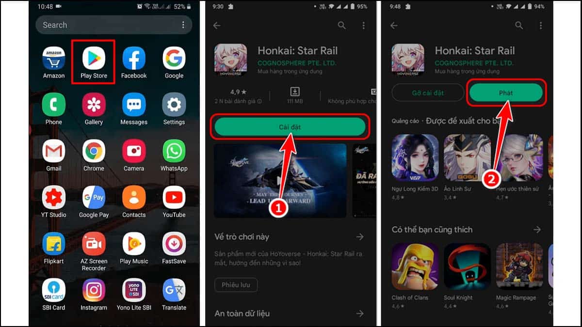 Cách tải Honkai Star Rail trên điện thoại Android