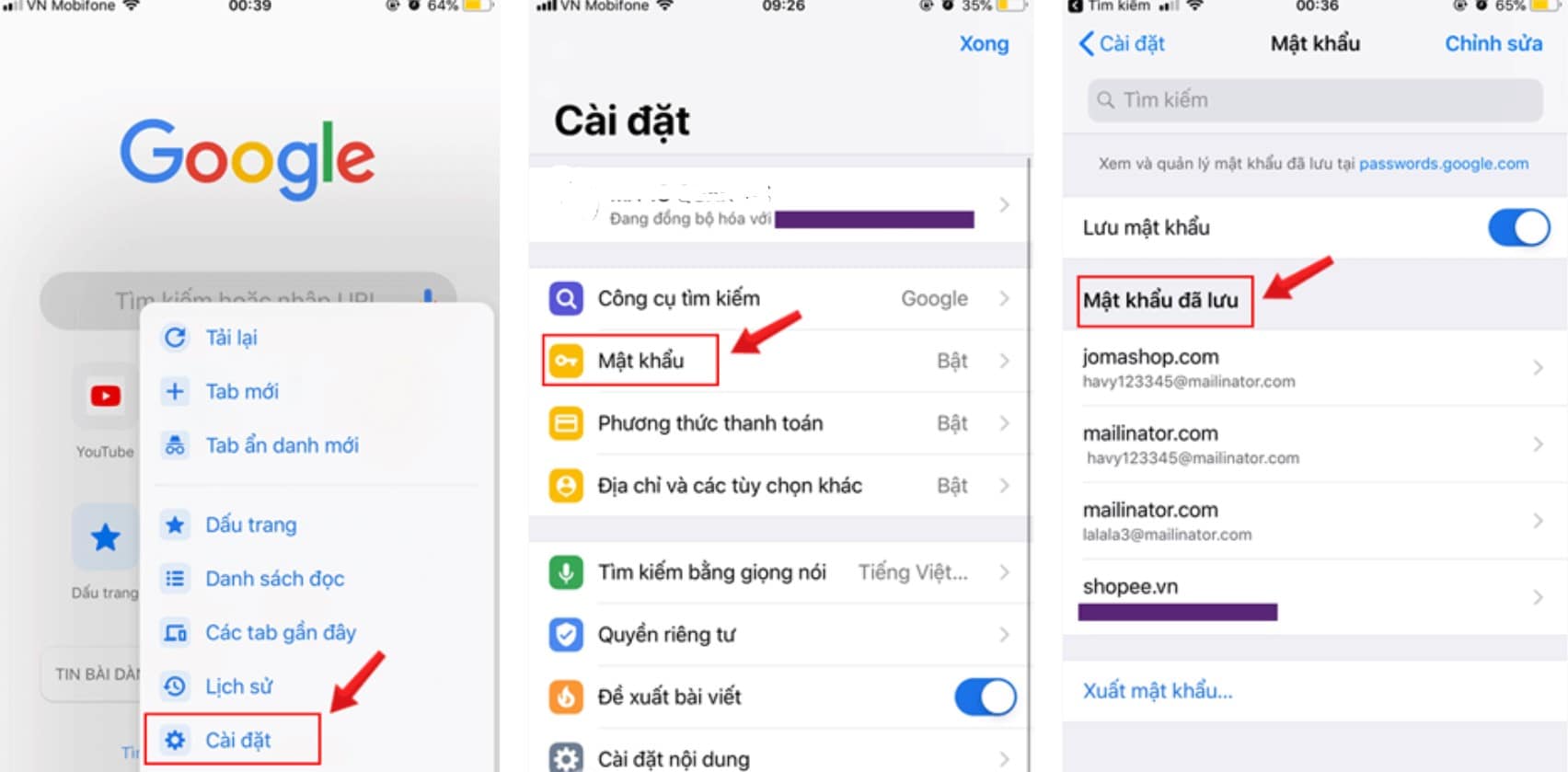 Cách xem mật khẩu Roblox đã lưu trên điện thoại