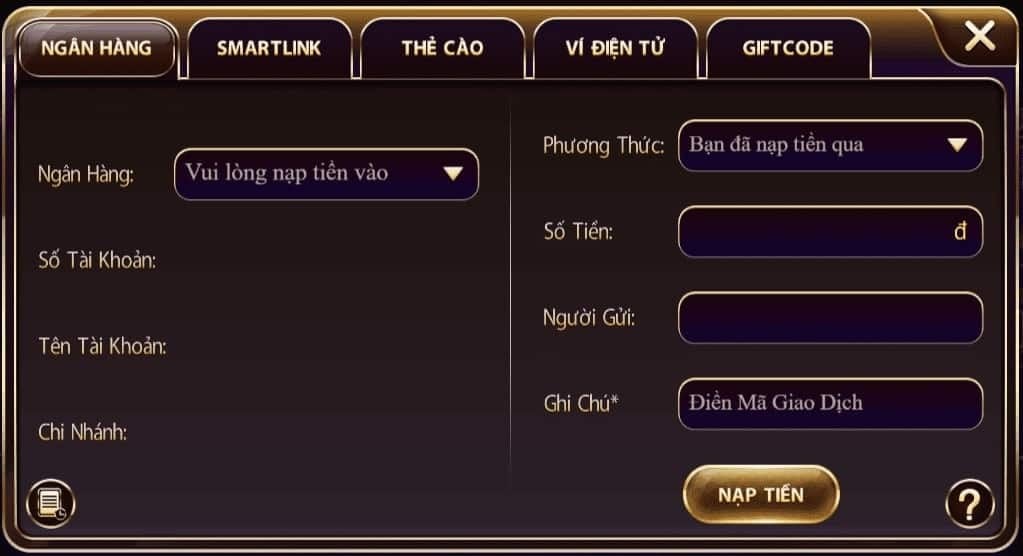 Cập nhật cho bạn hình nạp tài xỉu