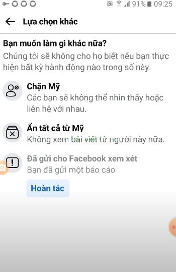 Chọn hoàn tác