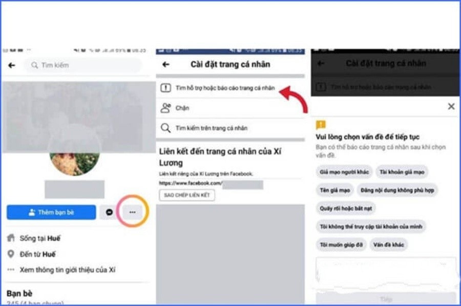 Dame acc fb trên điện thoại