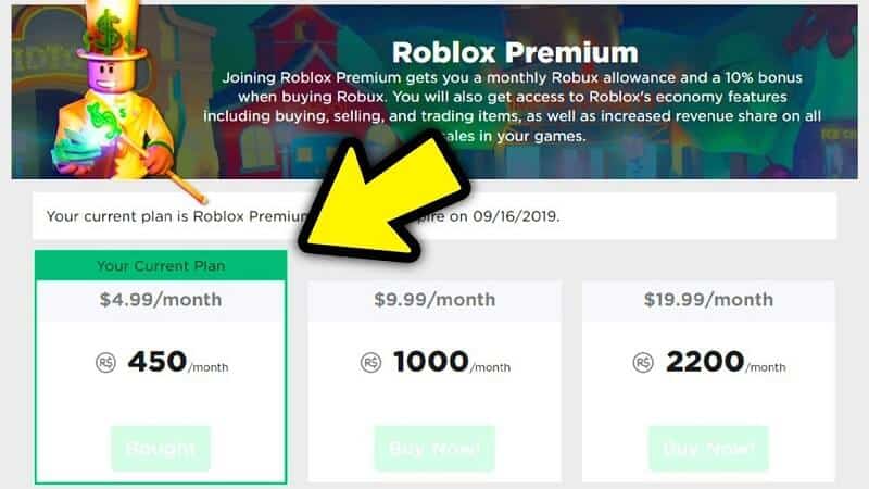 Đăng Ký Thành Viên Premium Roblox