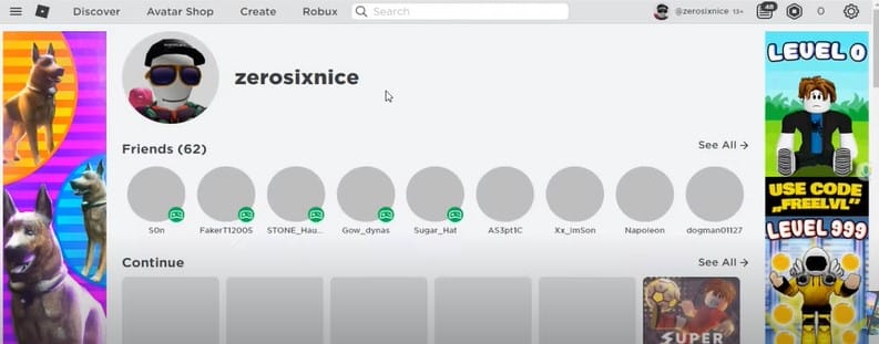 Đăng nhập vào tài khoản Roblox