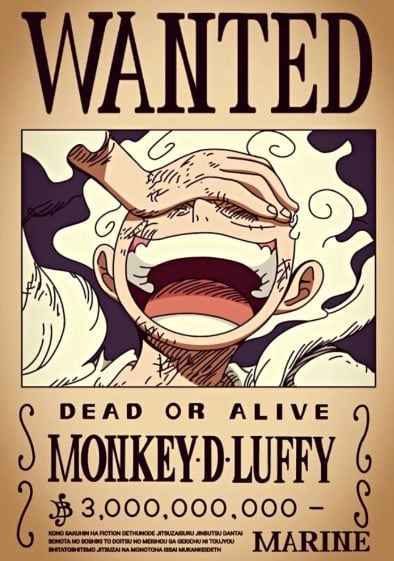 Full Hình Truy Nã Luffy Gear 5
