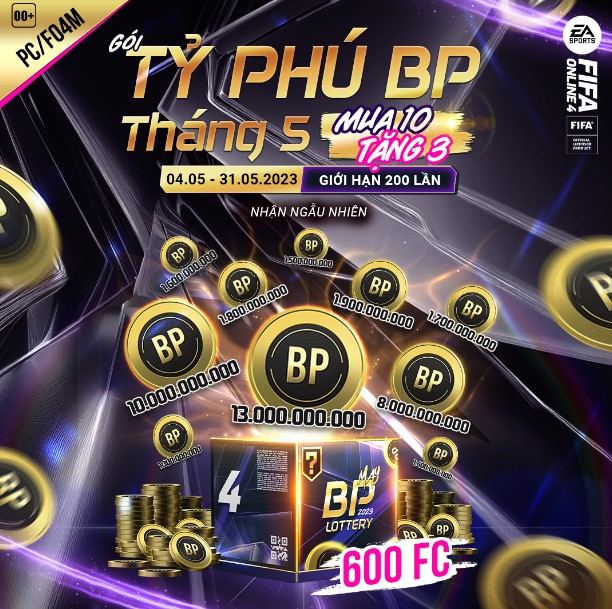 Gói Tỷ Phú BP Tháng 05