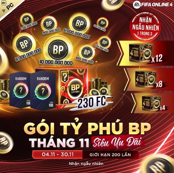 Gói Tỷ Phú FO4 Tháng 11