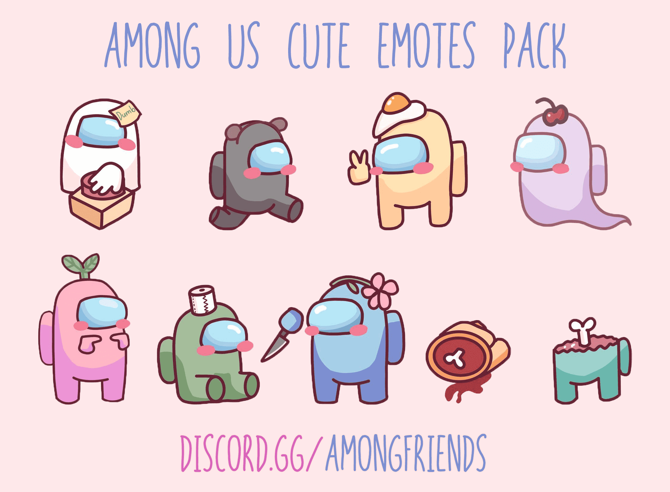 Hình Among Us cute siêu đáng yêu
