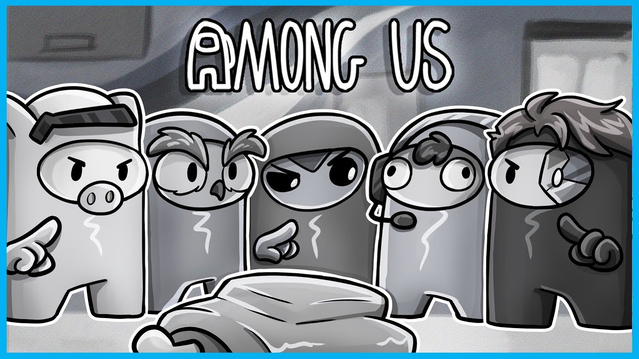 Hình Among Us không màu chất nhất