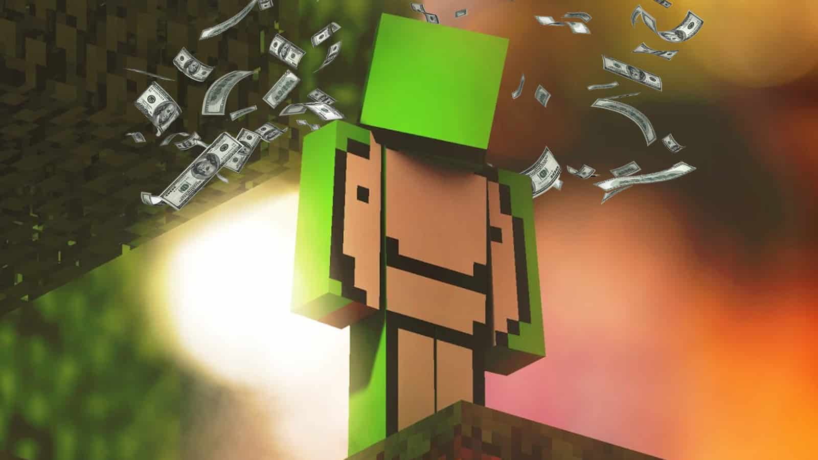 Hình Dream Minecraft cute ngộ nghĩnh